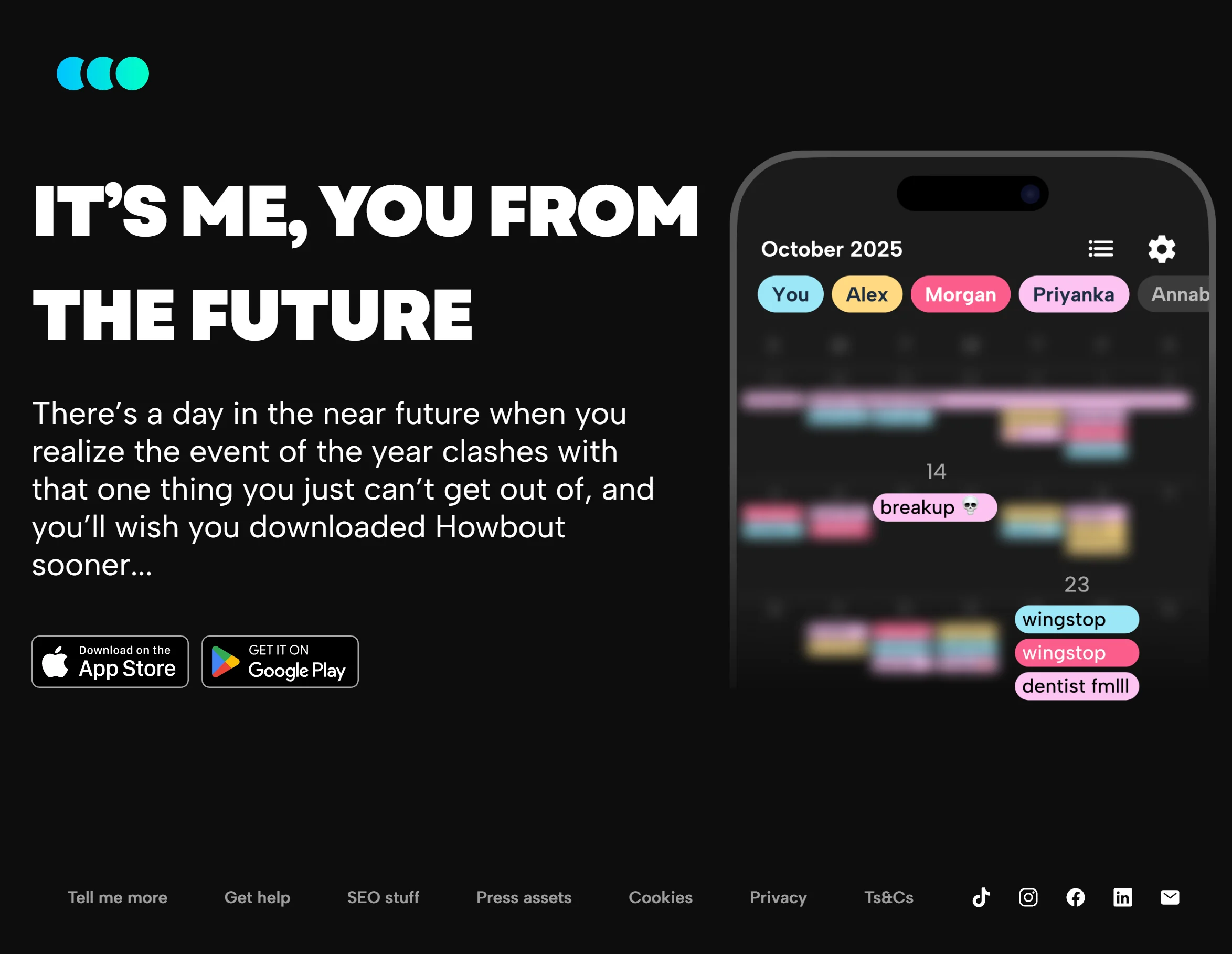 Howbout app screenshot