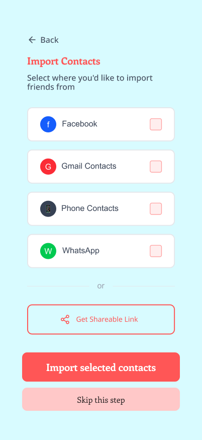 Add friends step