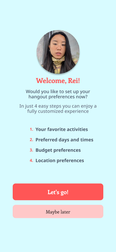 Preferences setup